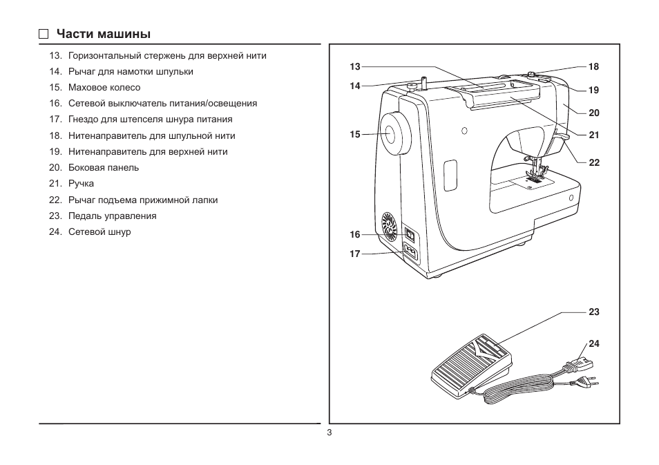 Инструкция по эксплуатации швейной машинки зингер старого образца