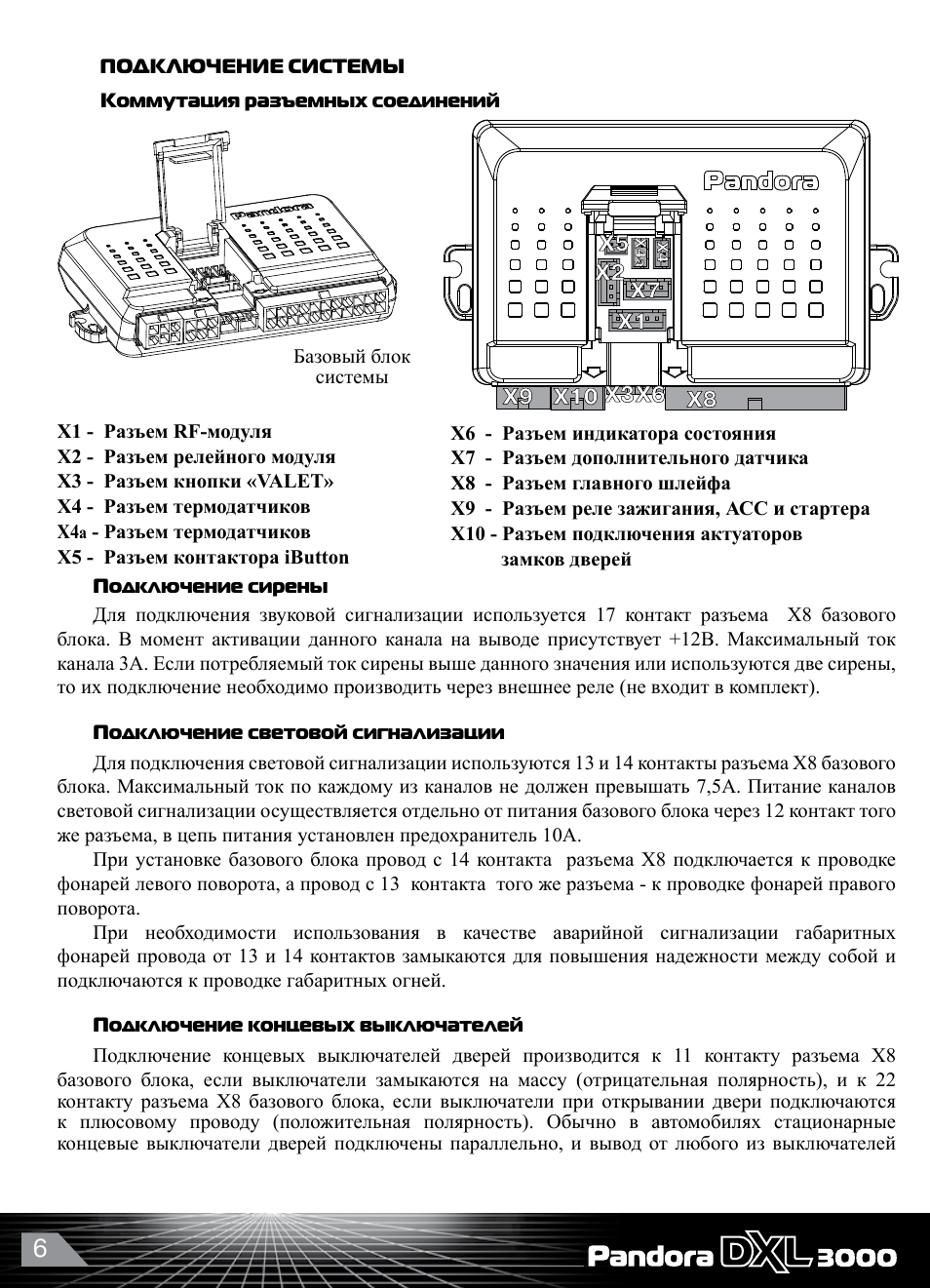 Pandora dxl 3000 инструкция