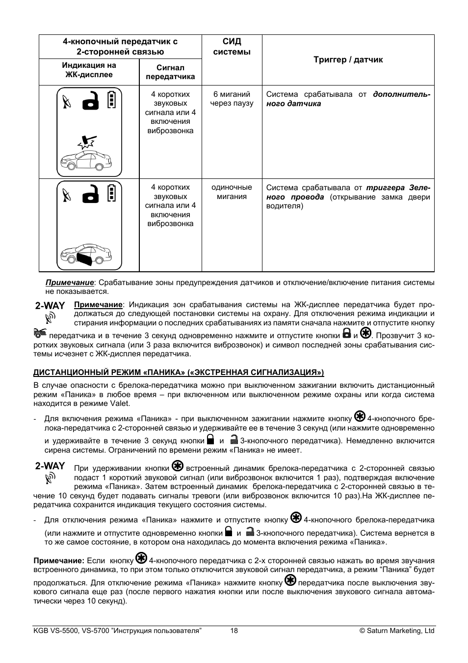 Сигнализация kgb vs 5000 инструкция