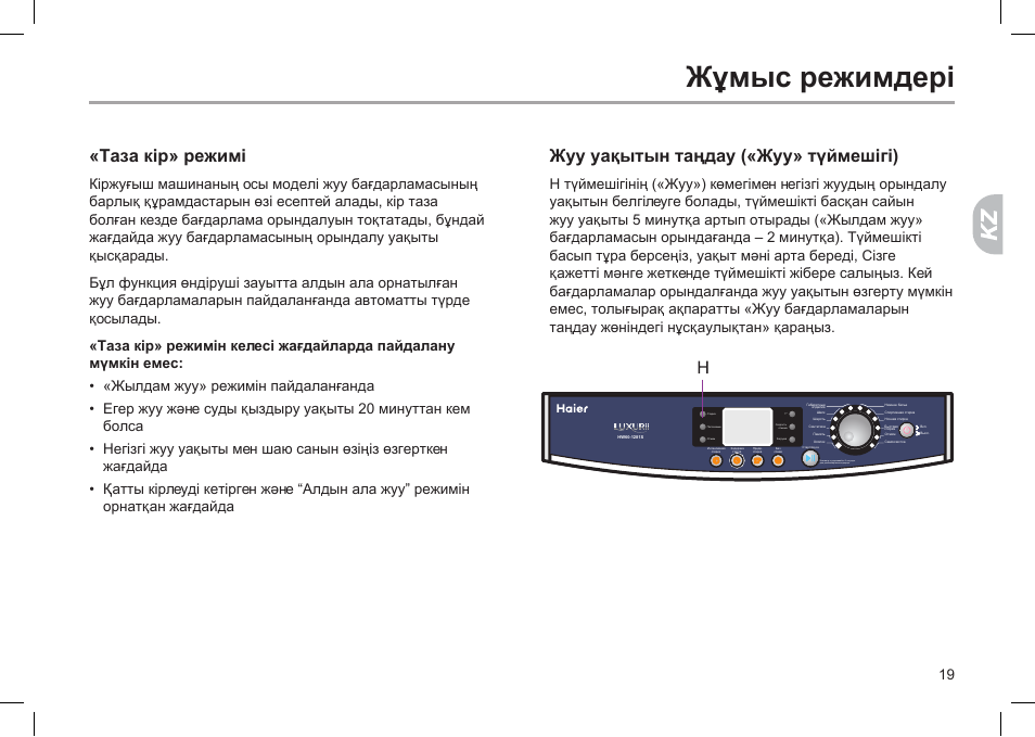 Стиральная машина Haier инструкция. Инструкция к стиральной машине Haier русский язык.