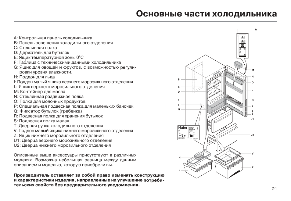 Эл схема холодильника хайер