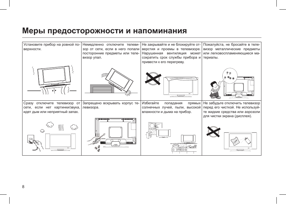 Haier нет изображения. Меры предосторожности при пользовании телевизором. Меры безопасности при эксплуатации телевизоров.. 