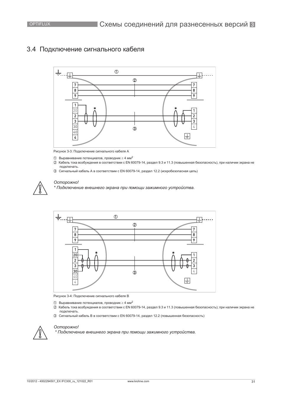 Расходомер optiflux 4300 схема подключения