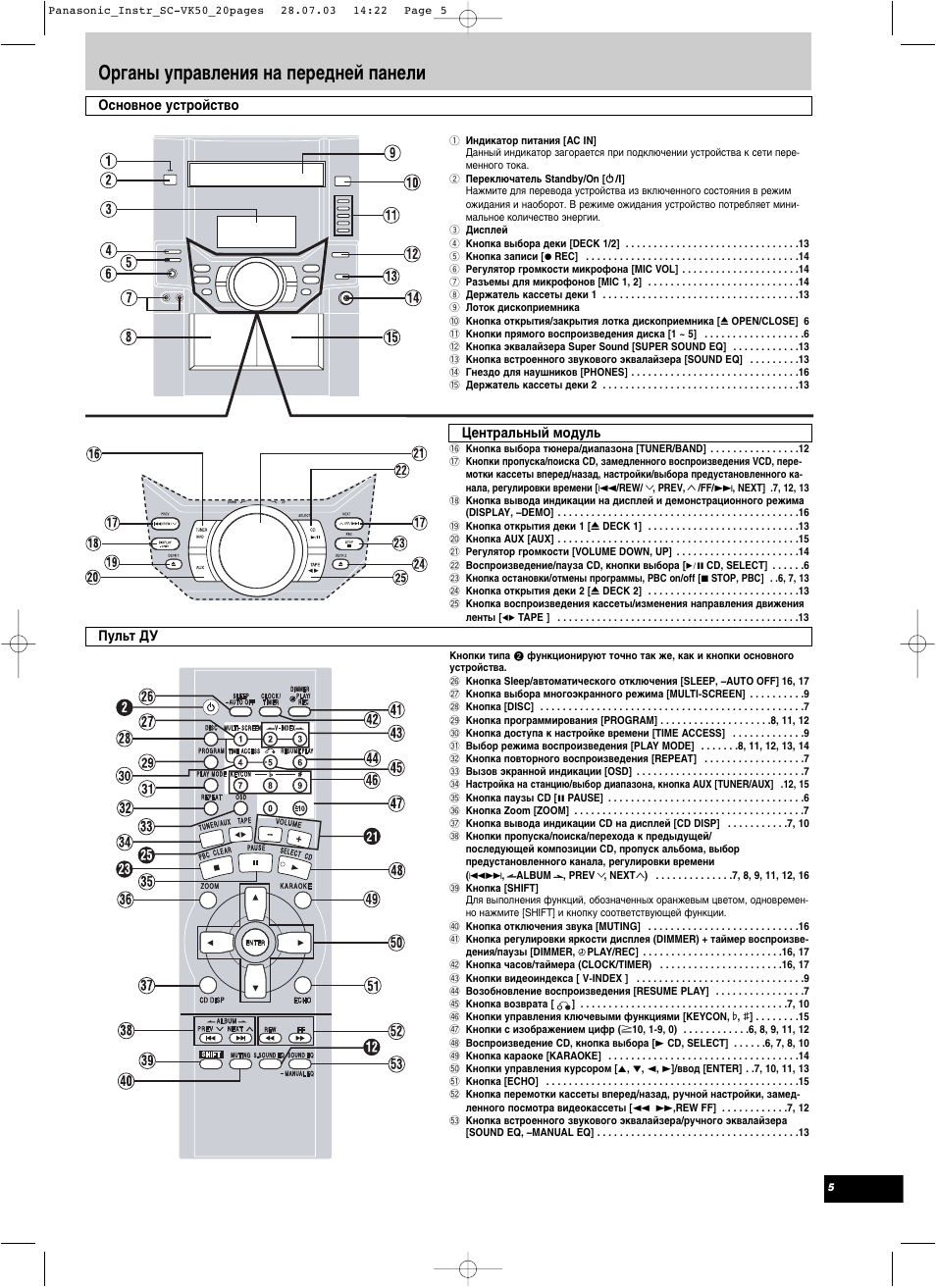 Sa vk30 panasonic схема