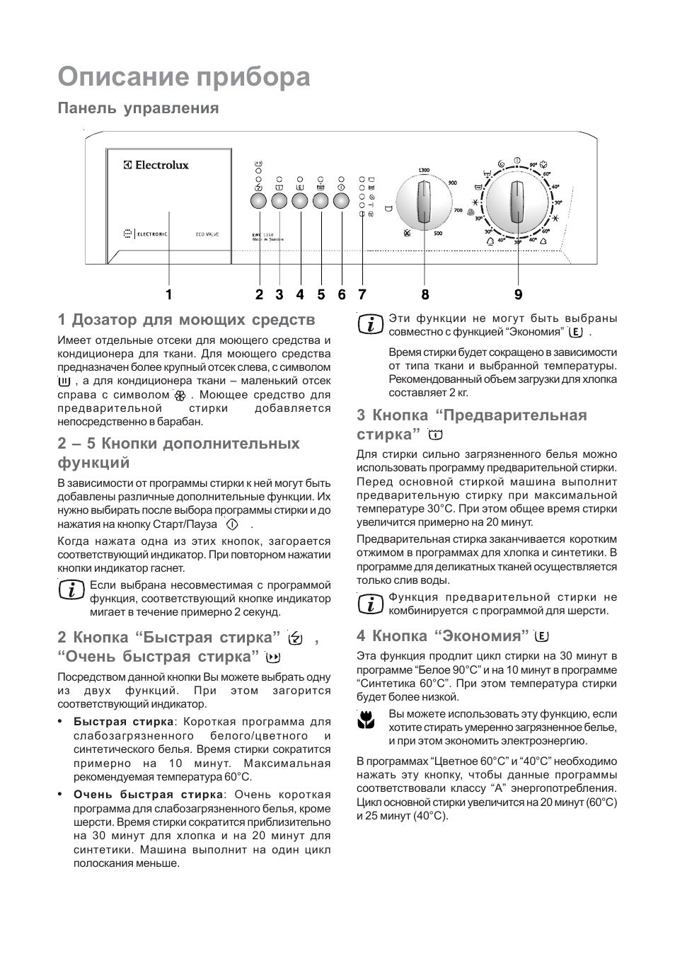 Electrolux steam system стиральная машина инструкция фото 69