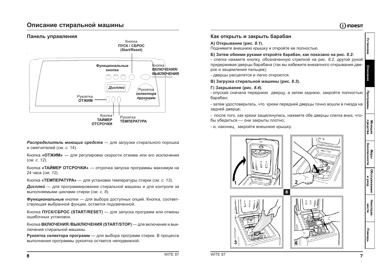 Индезит 2296xw инструкция с картинками