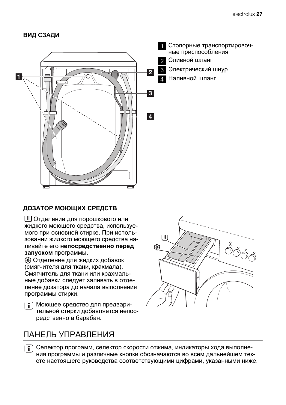 Electrolux ew6cr428w чертеж