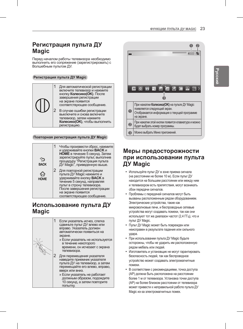 Пульт Мейджик для LG инструкция. Пульт регистрации. Функции пульта Мэджик.