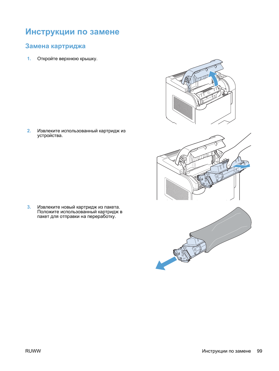 Картриджи инструкция