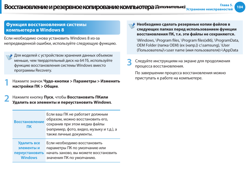 Восстановление резервной копии на компьютере