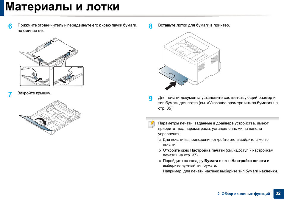 Подготовьте новый блок переноса изображения samsung