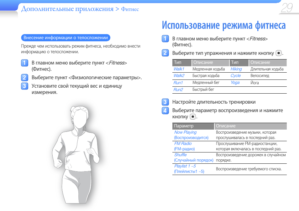 Настройка приложения фитнес. Дополнительное приложение. Фитнес инструкция. Приложение к инструкции. YP-u7 инструкция.