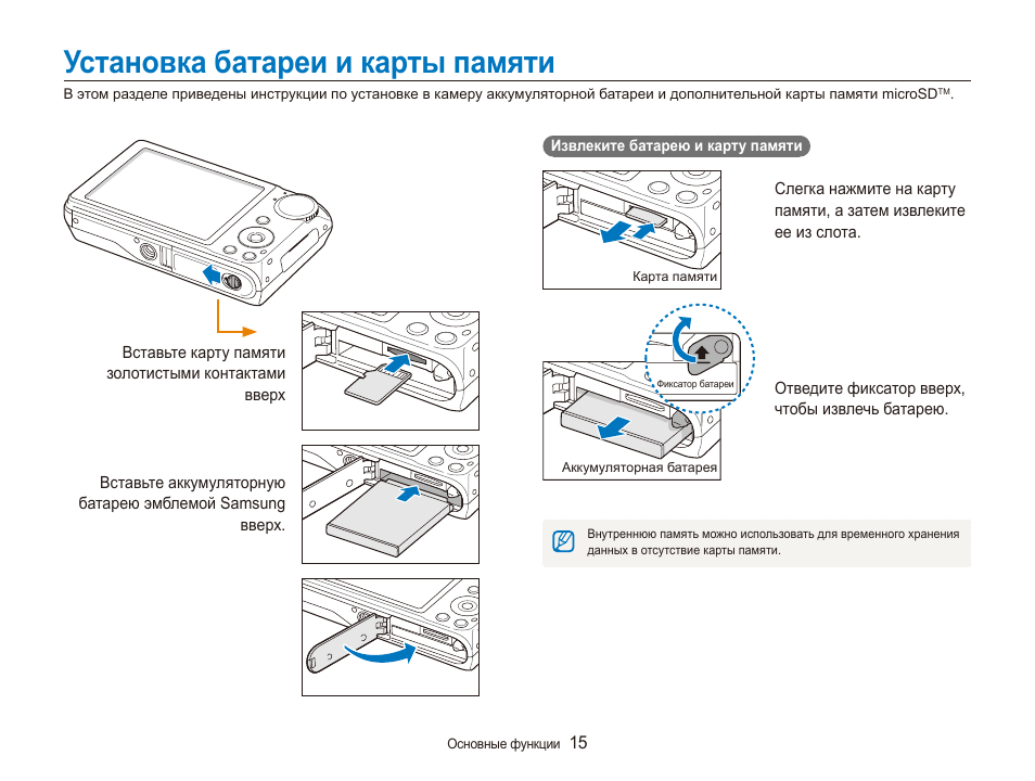 Неисправности карта памяти