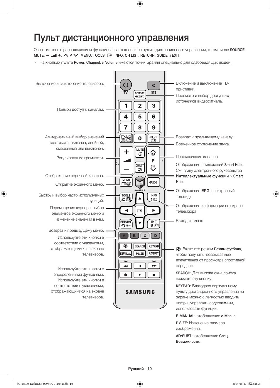 Пульт самсунг схема