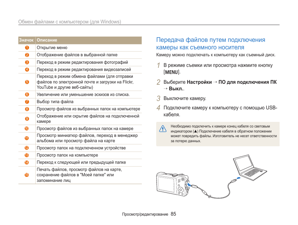 Путь подключен. Программа для подключения камеры к компьютеру через USB. Как подключить компьютер к ноутбуку для передачи файлов. Таблица съемные носители подключение к ПК. Samsung wb2100 подключить к ПК.