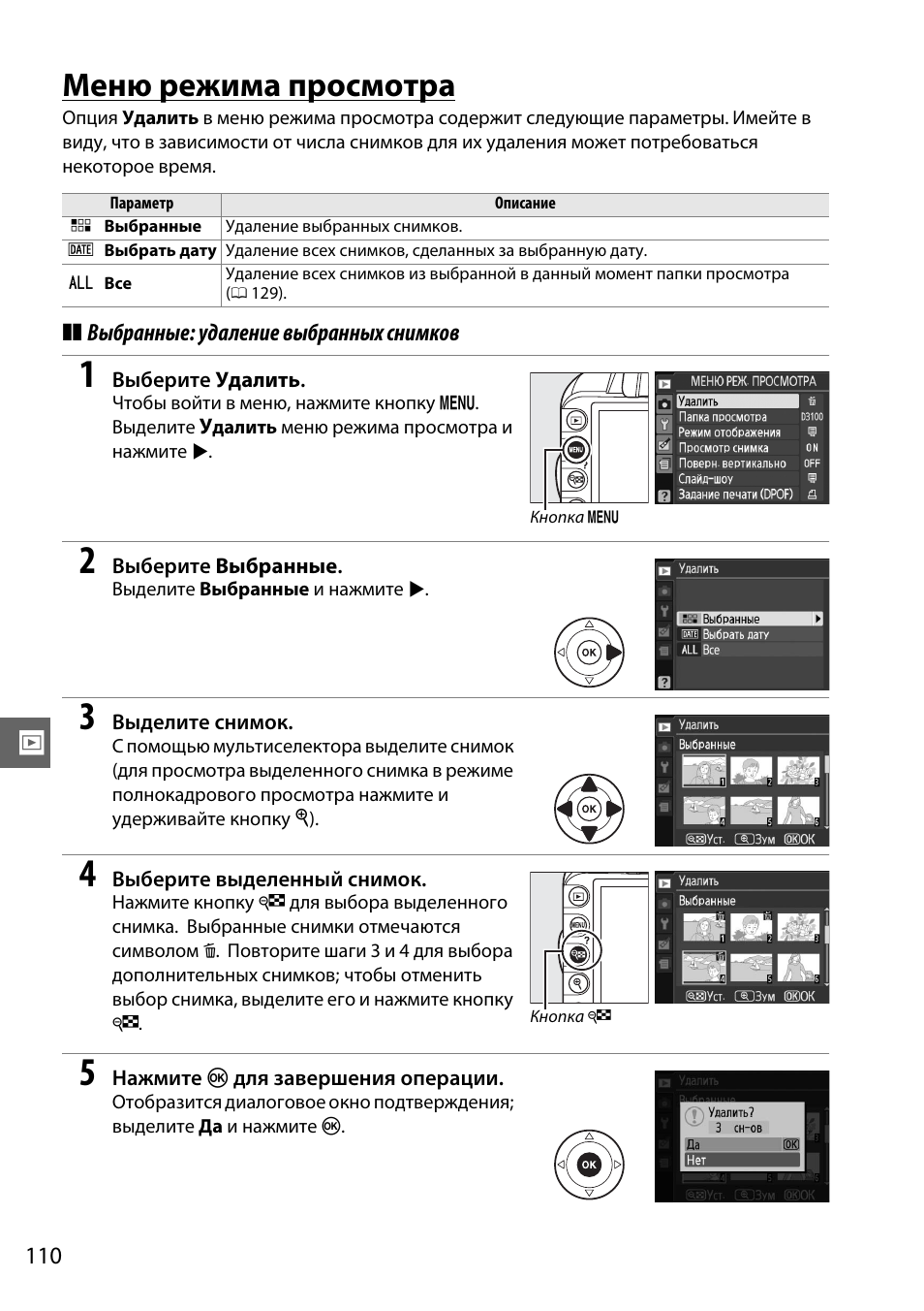 Nikon d3100 инструкция по использованию с картинками