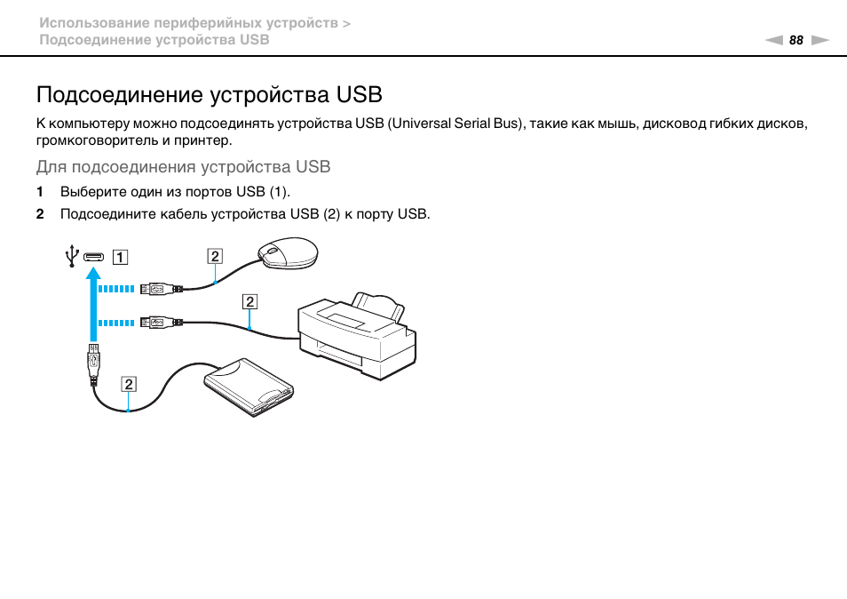 Usb инструкция