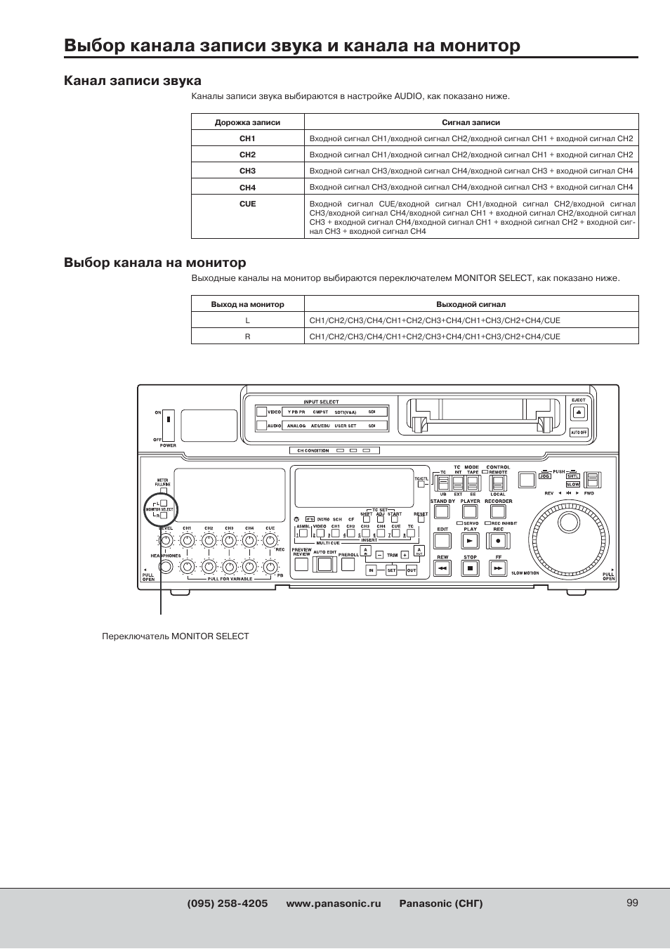 Видеорегистратор panasonic cy vrp112t инструкция