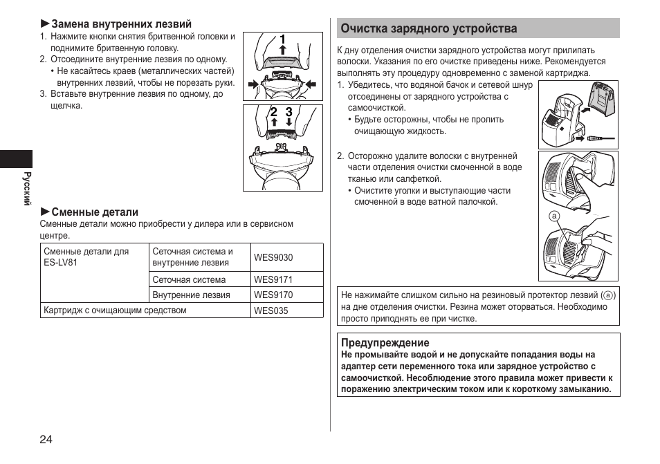 Девайс инструкция. Panasonic es8093 инструкция.