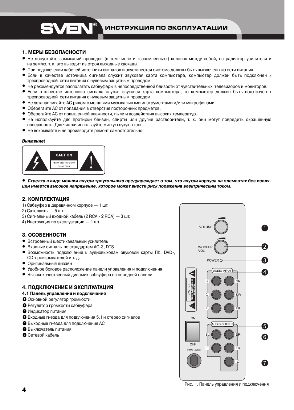 Sven sps 855 схема