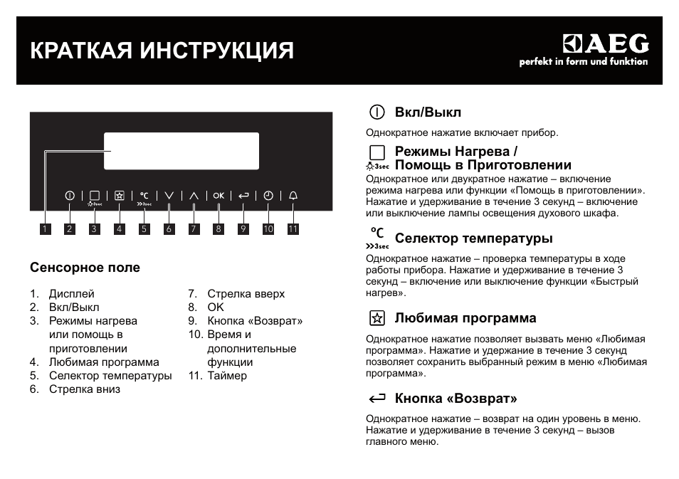 Краткая инструкция