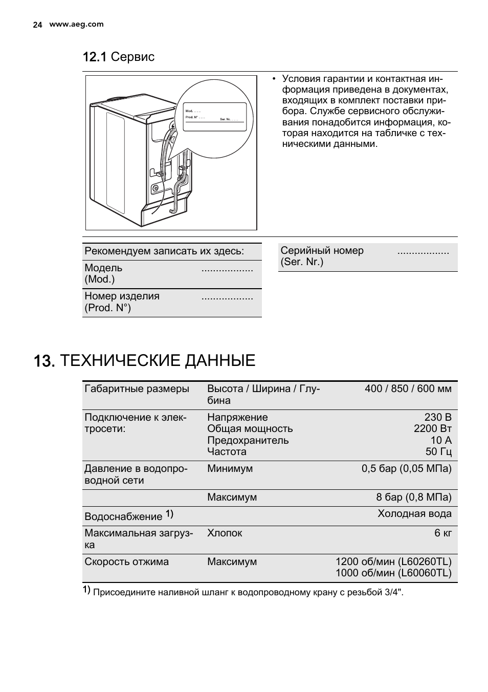 Схема aeg l56006sl