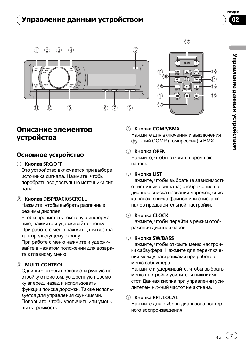 Схема подключения pioneer deh 6010mp