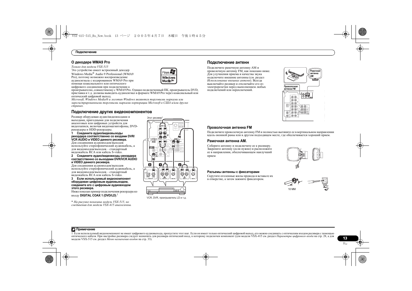 Vsx 515 схема