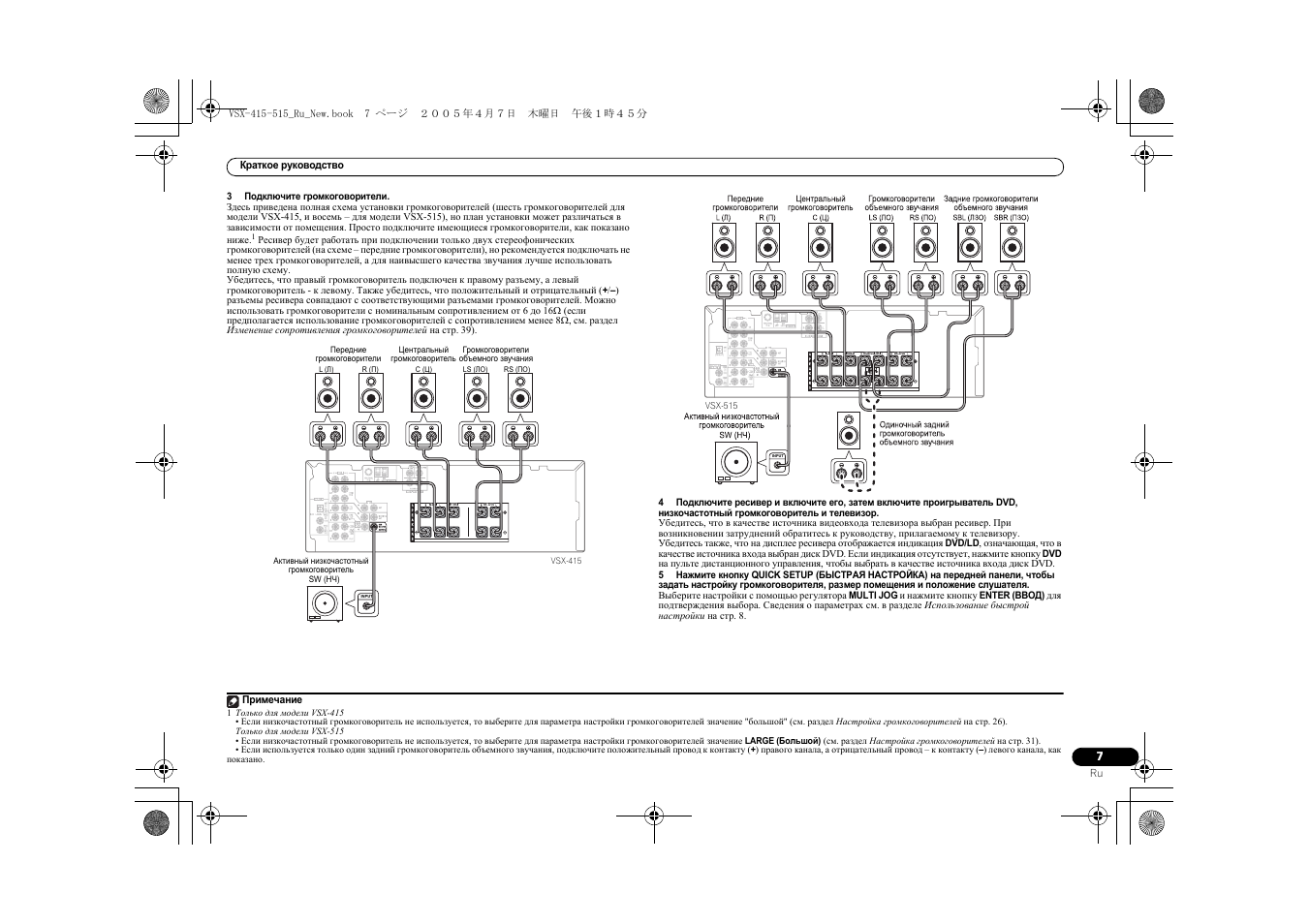 Vsx 515 схема