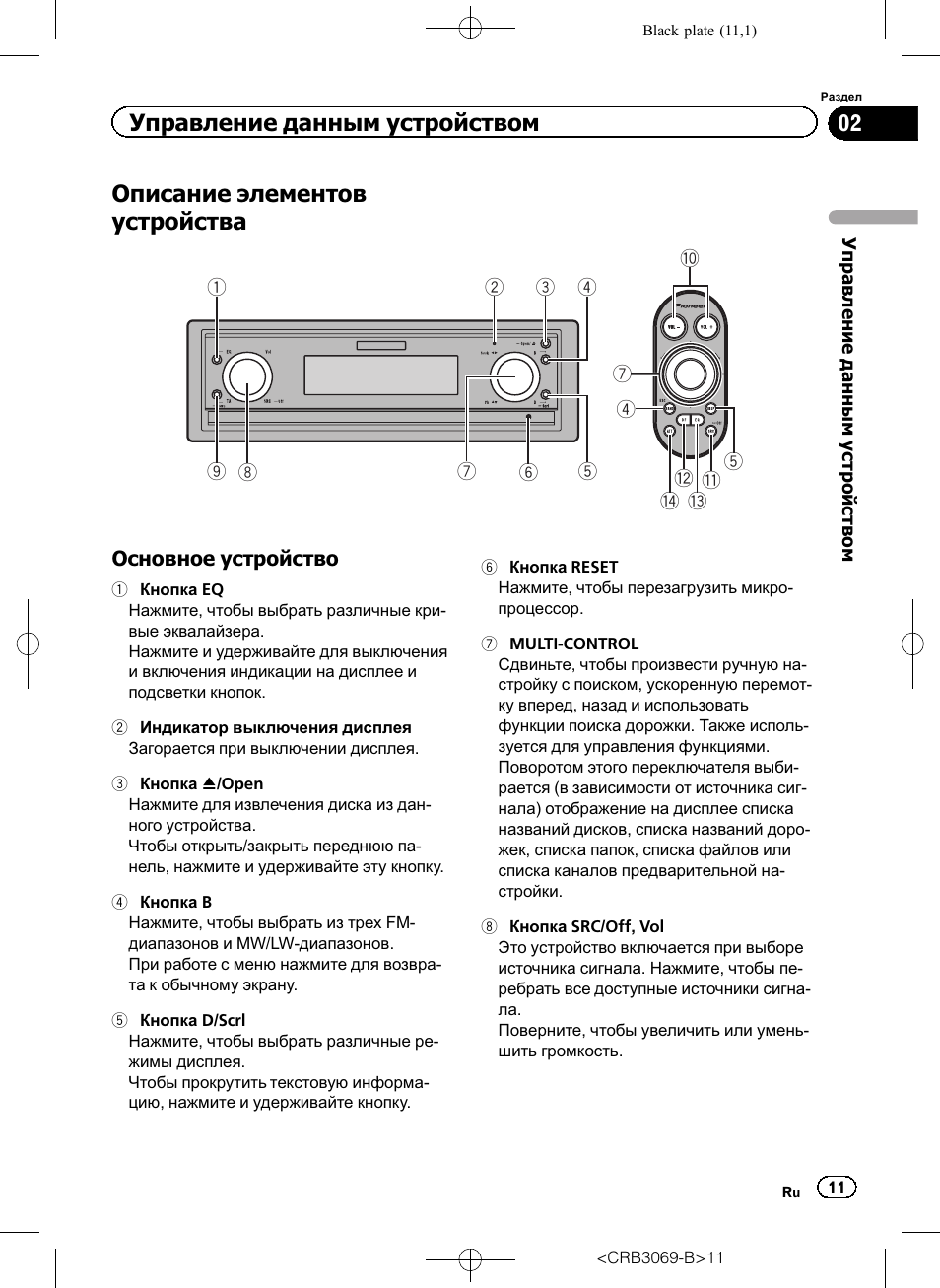 Pioneer dex p99rs схема подключения