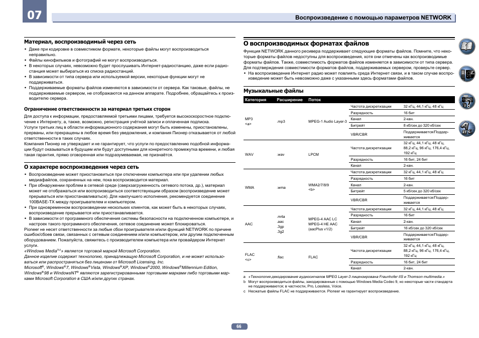 Воспроизводимые форматы. Pioneer lx56 инструкция. Midomi Поддерживаемые Форматы воспроизведения.