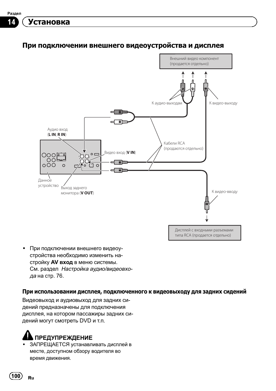 Avh p3400dvd схема подключения