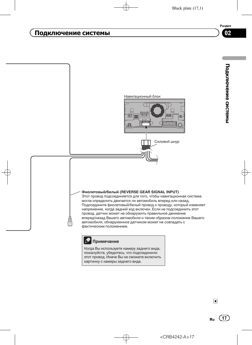 Схема подключения pioneer avic hd3