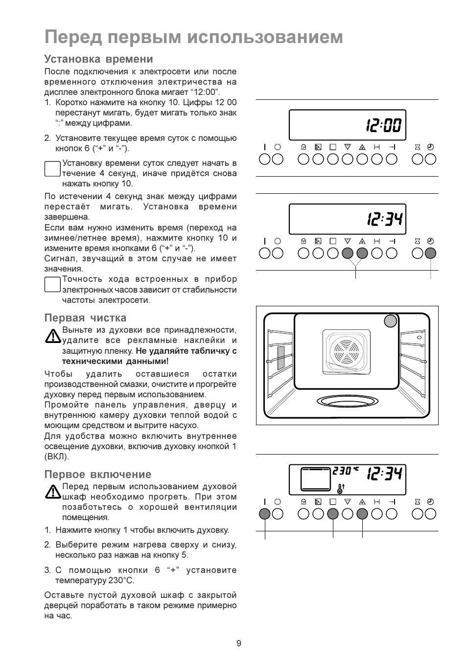 Духовой шкаф Лджи инструкция