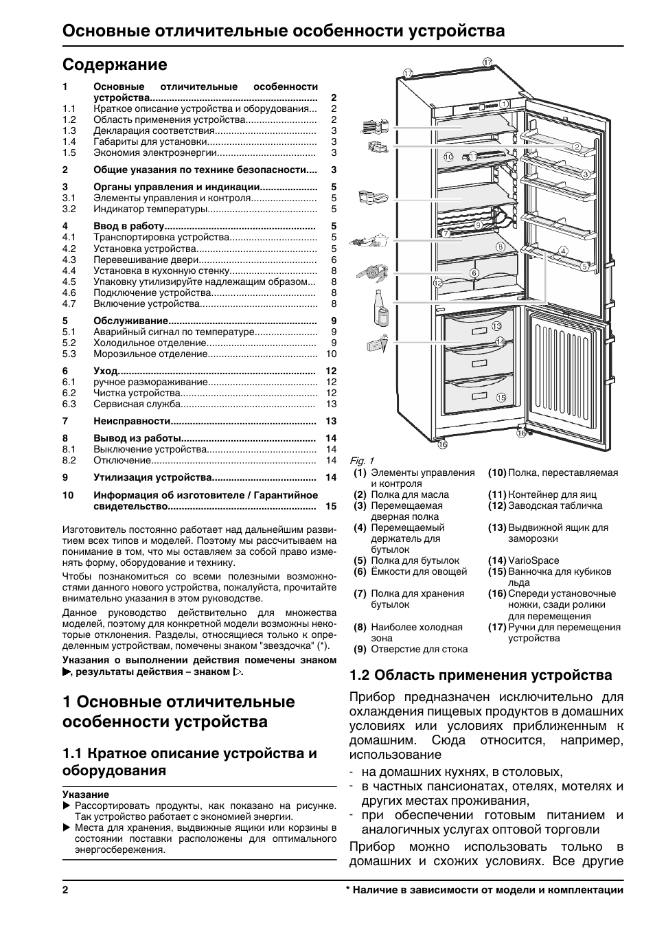 Холодильник Liebherr Comfort инструкция
