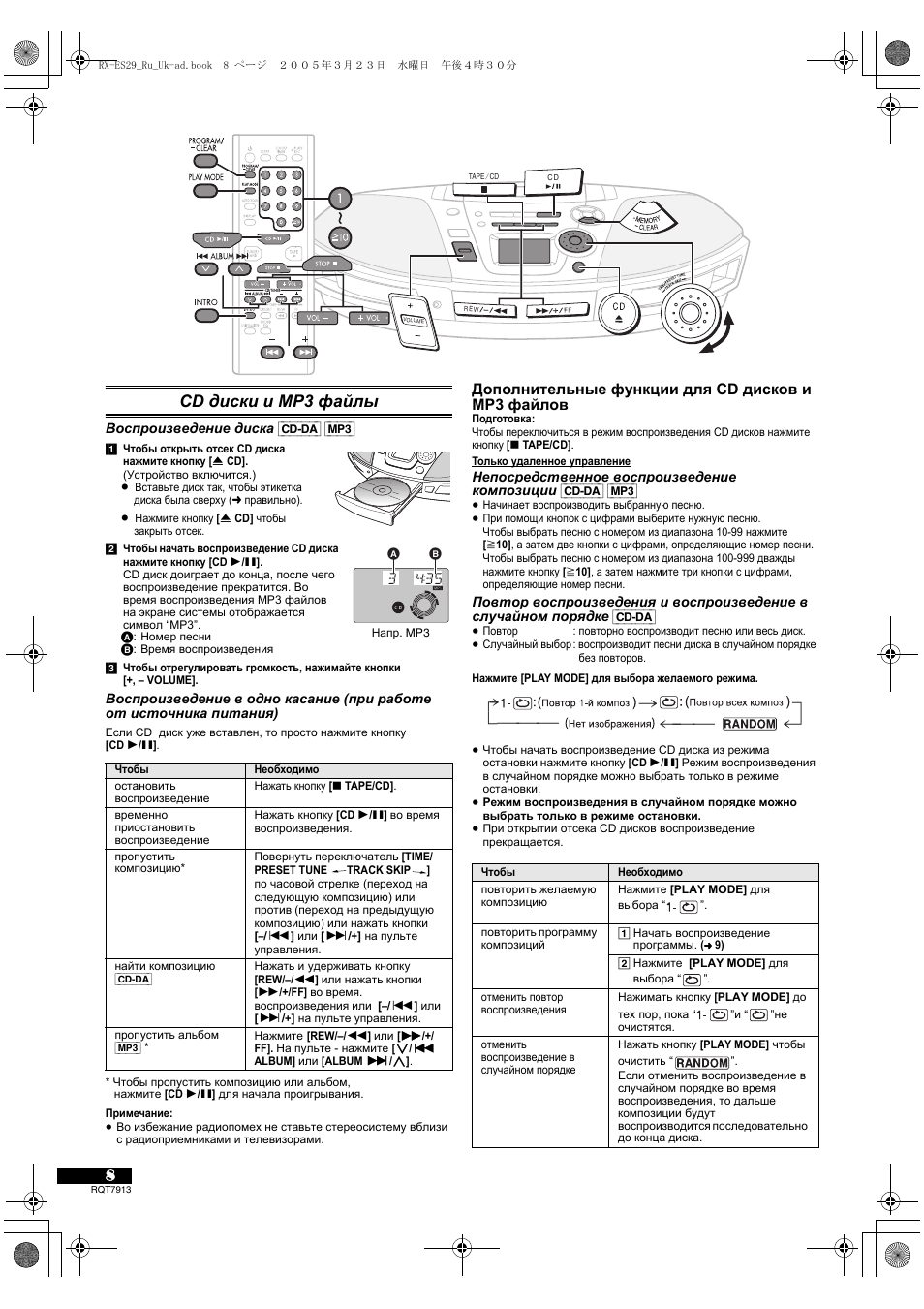 Panasonic rx es23 схема