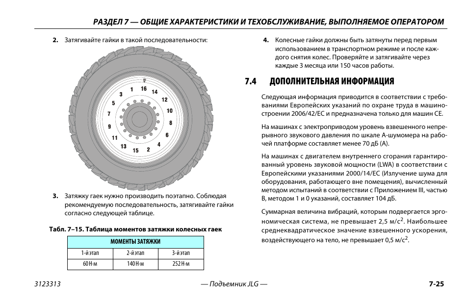 Момент затяжки колесных гаек грузовых автомобилей