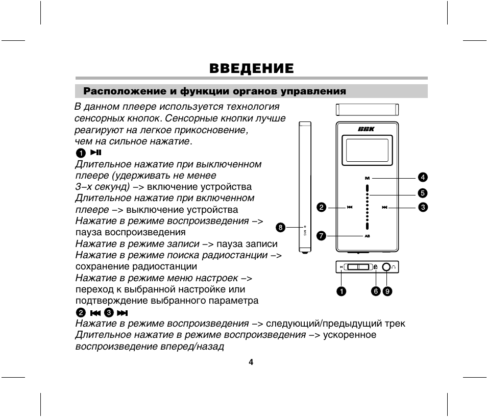 Инструкция введение