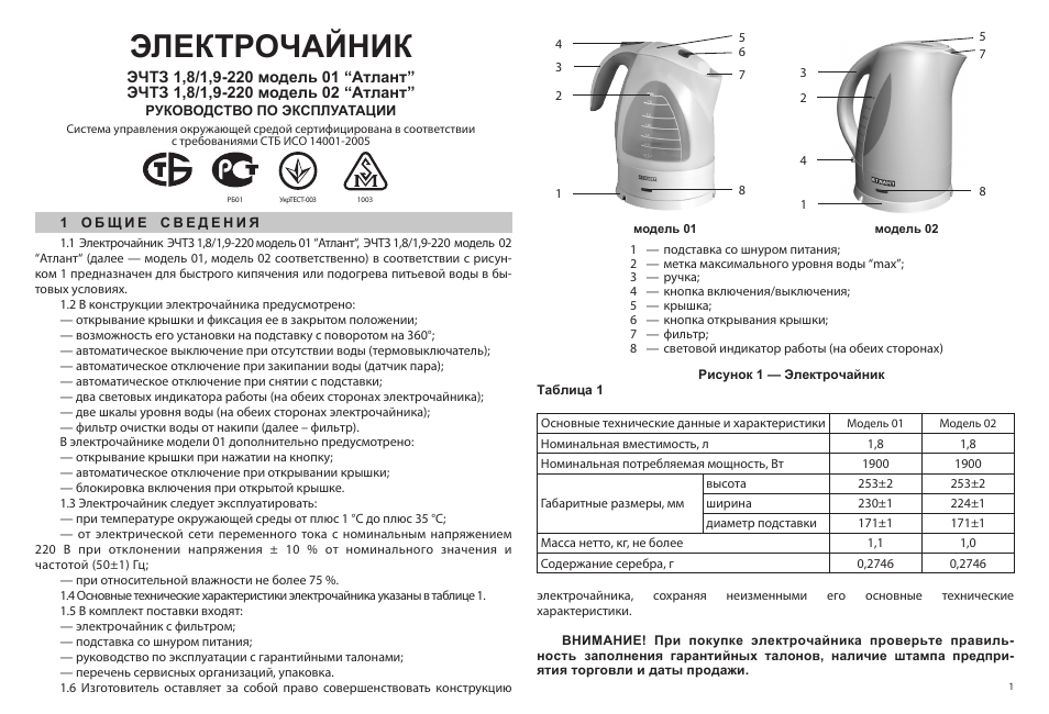 Схема электрического чайника бош