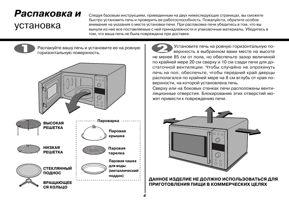 Инструкция по эксплуатации печи для пиццы