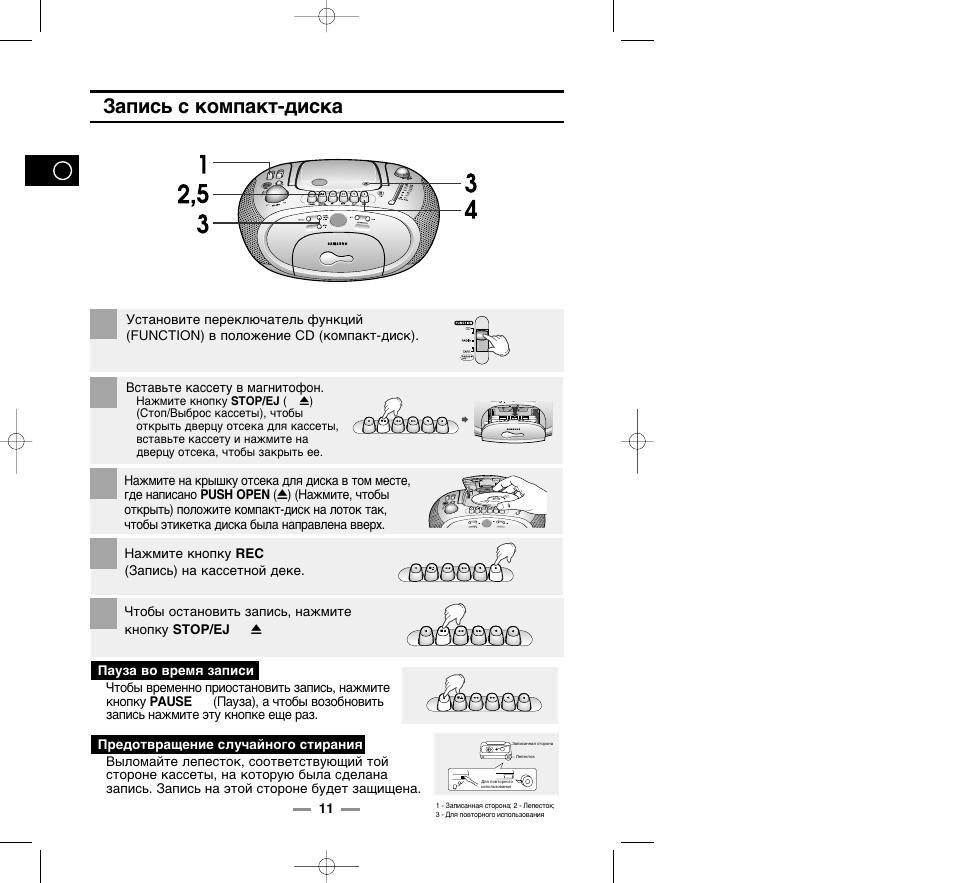 Samsung rcd 1245 схема