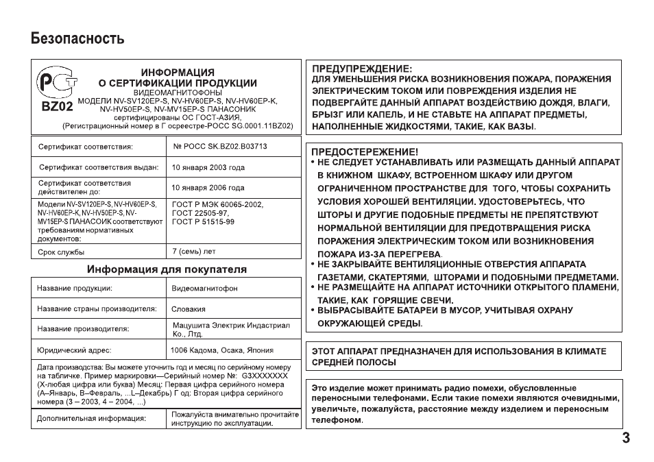 Panasonic nv hv60 схема