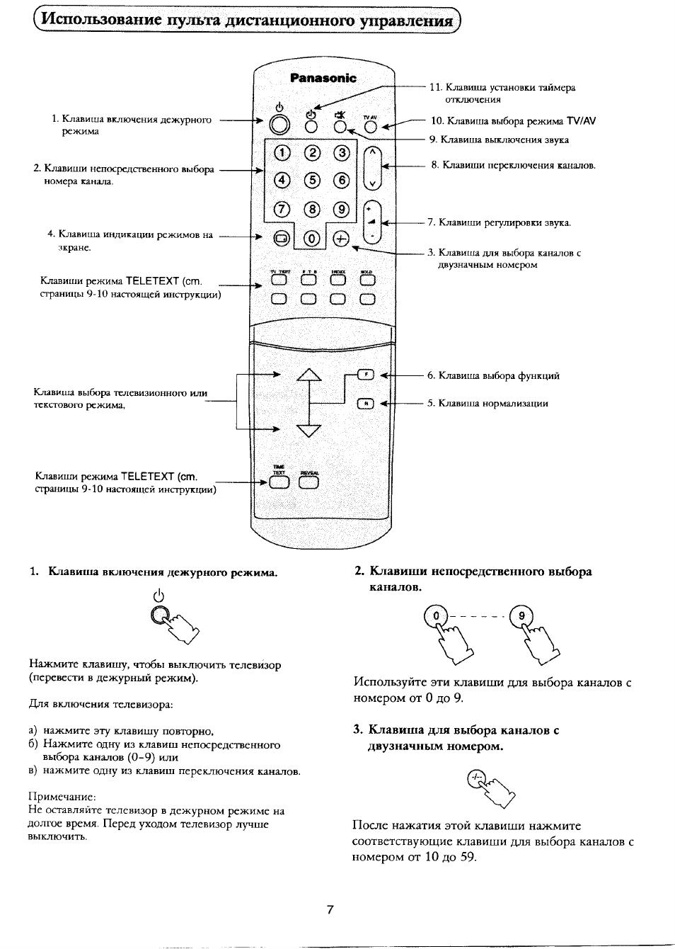 Как настроить тв панасоник старого образца