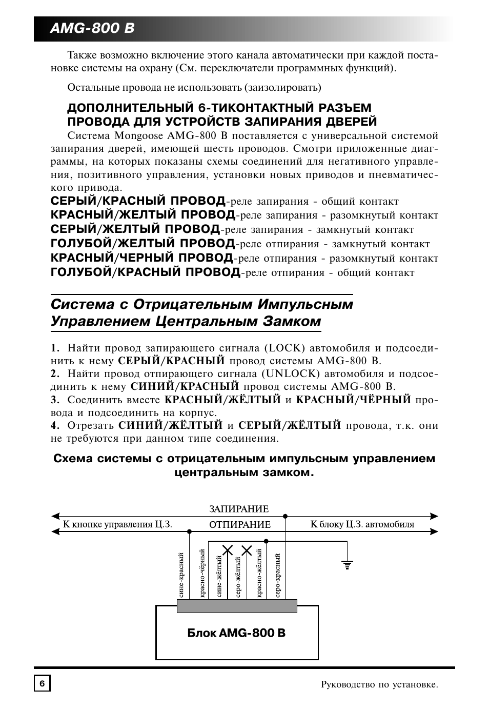 Автосигнализация мангуст амг 750 схема подключения