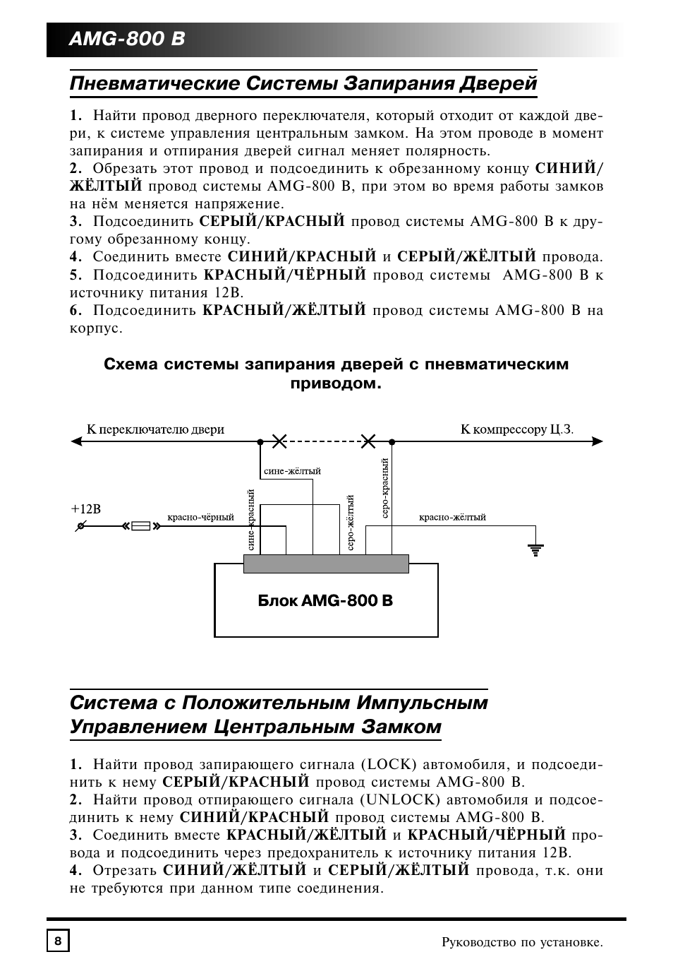 Инструкция сигнализации мангуст amg 800