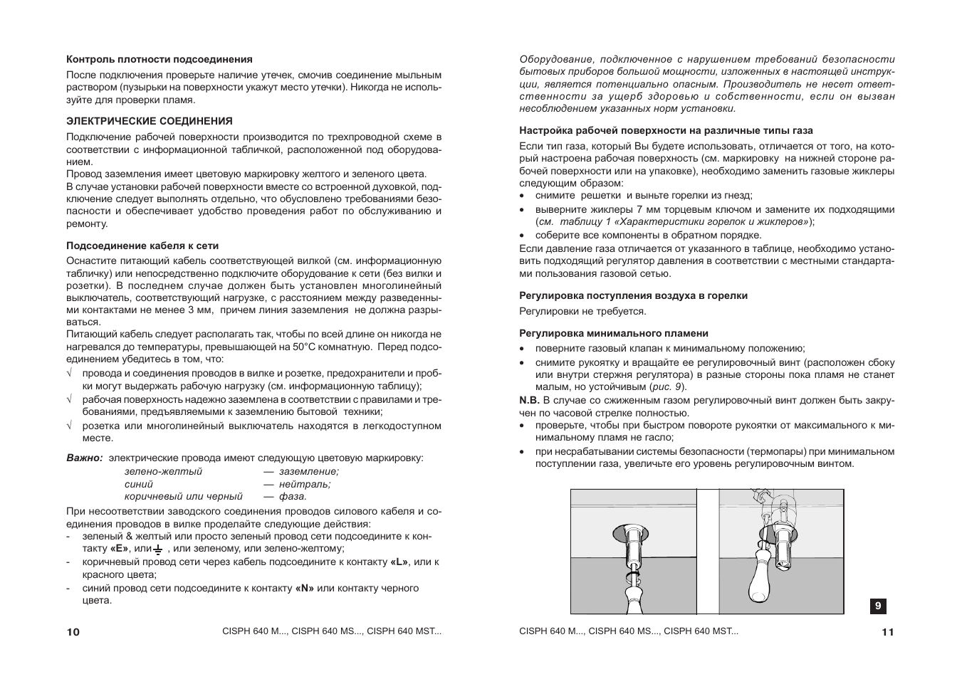 паспорт на газовый духовой шкаф аристон