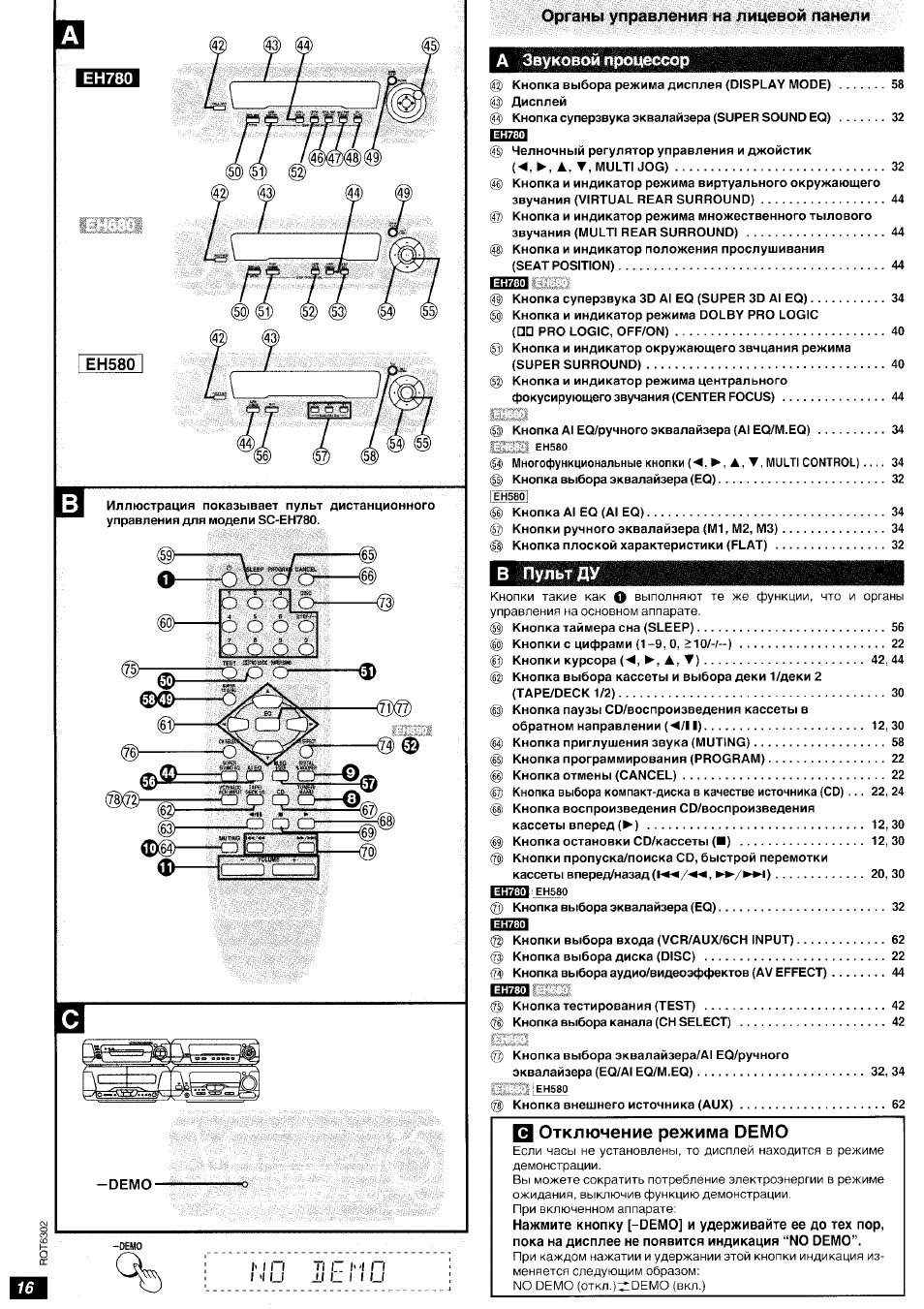 Technics sc eh780 схема