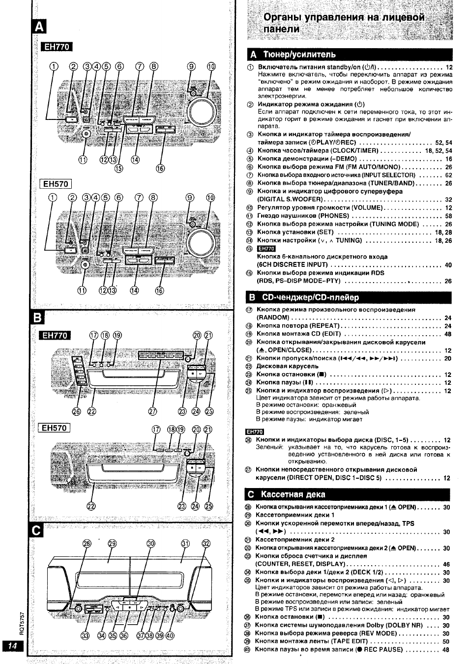 Technics sh eh770 схема