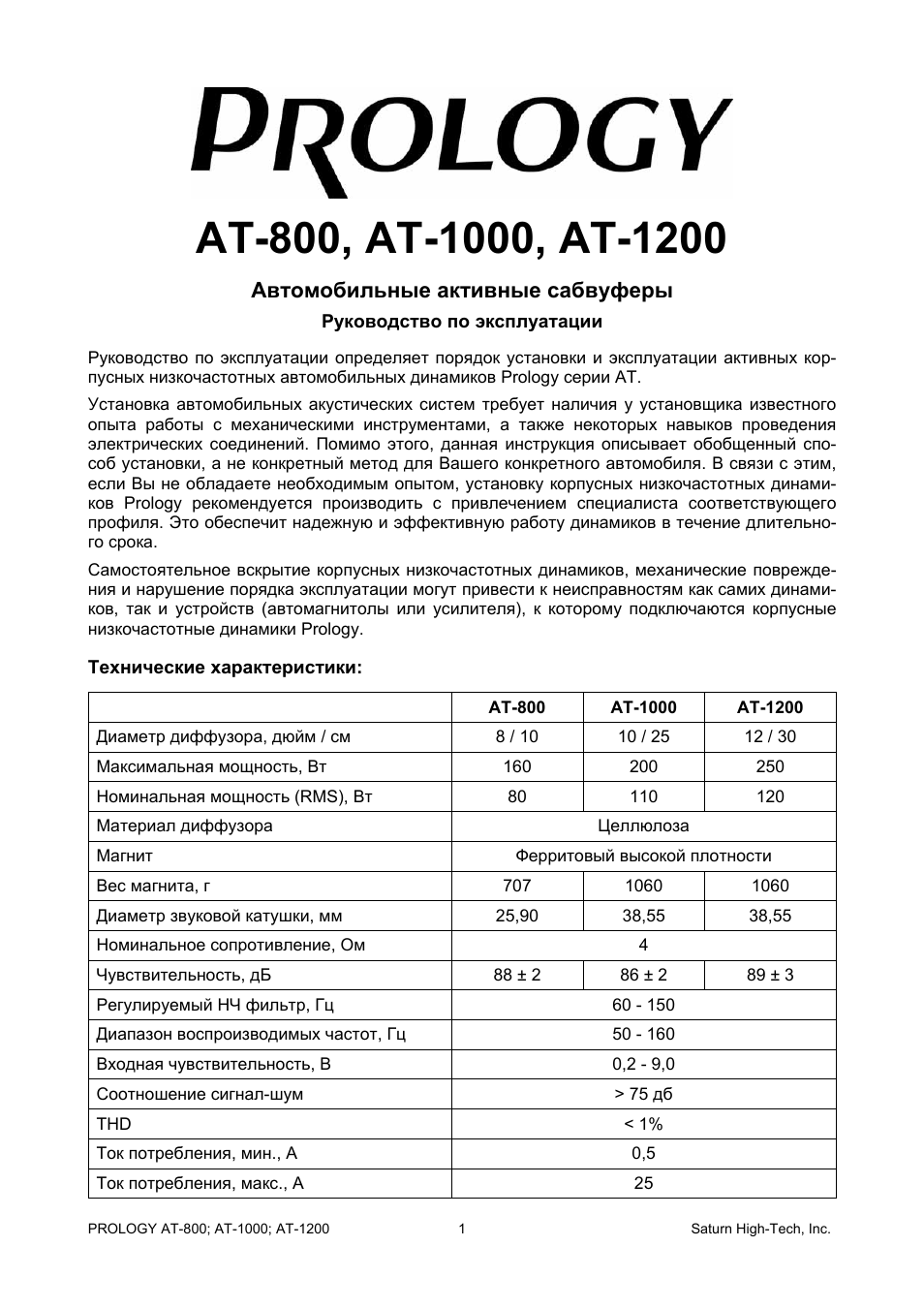 Схема prology at 1000 - 81 фото