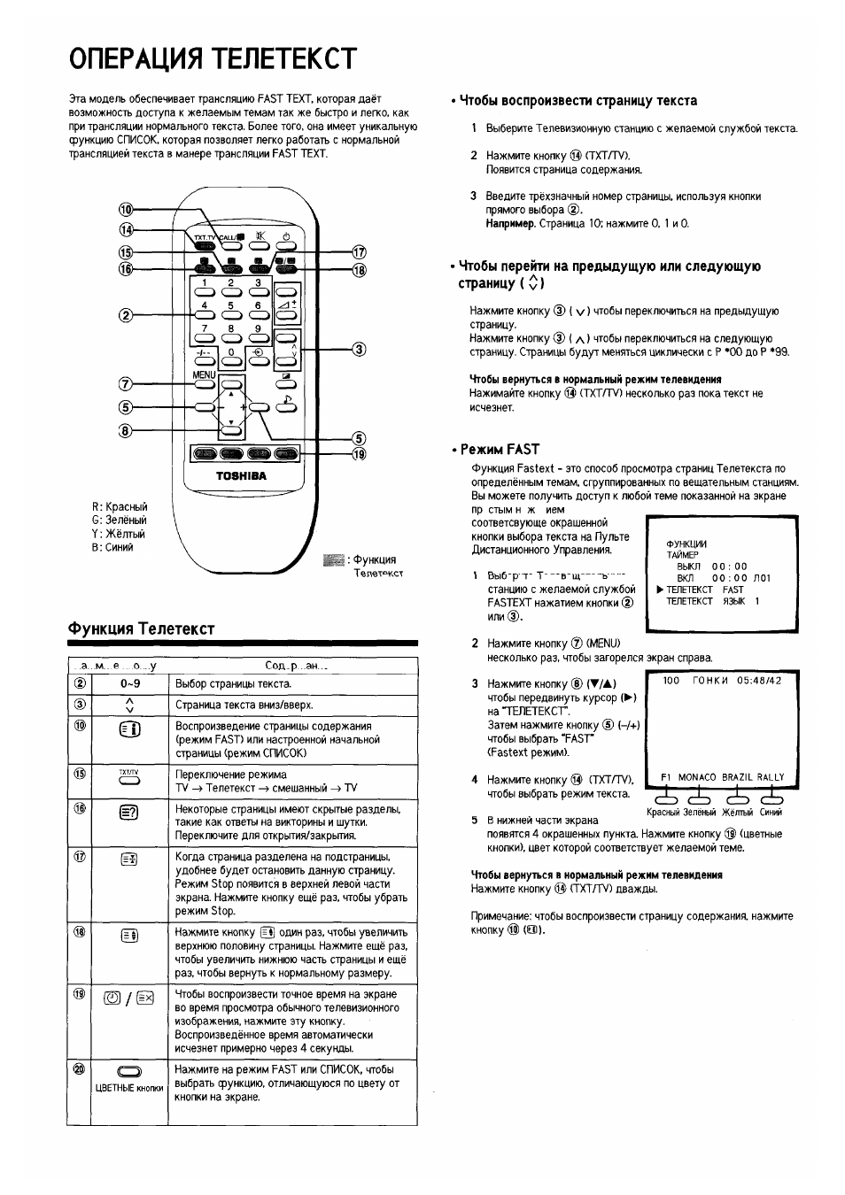 Toshiba 21d3xrt схема